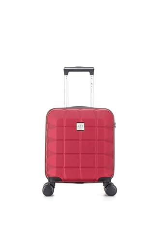 ATX Luggage 56x45x25 EasyJet Cabin Bag Suitcase Approved for BA, Jet 2 Lightweight with 4 Dual Spinner Wheel | Wine Red — view 5