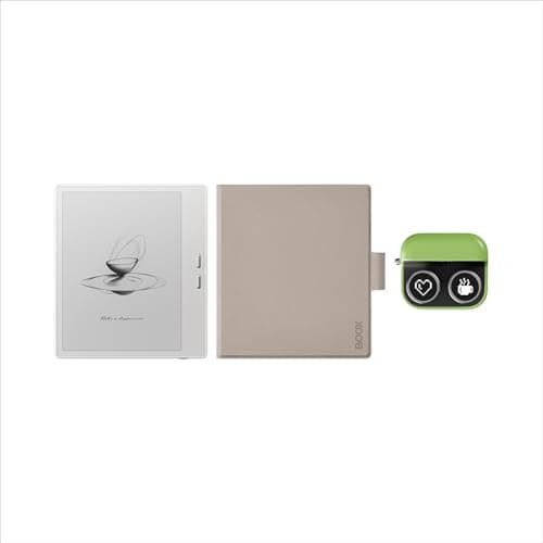 BOOX Go 7 White Monochrome +Case + Tappy Green Bundle