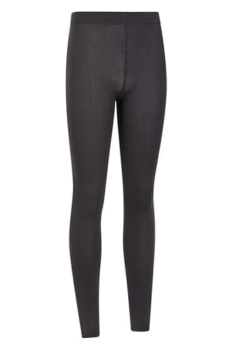 Mountain Warehouse Isotherm Womens Brushed Leggings - Lightweight Ladies Tights, Breathable, Thermal Underwear, Warm - Best for Skiing, Snowboarding Grey M — view 2
