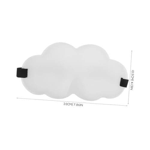 3D Contoured Sleep Eye Mask Adjustable Double Layer Beige — view 2