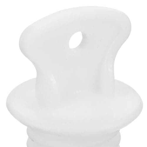 TOYZFRIENDY 4pcs Hot Water Bag Lid Rubber Sealing Top White Universal Fit Leak Prevention for Office Travel — view 3