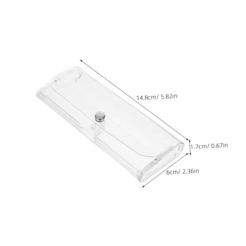 VALICLUD Portable Plastic Glasses Case Hard Shell Magnetic Button Eyeglass Storage Box Travel Organizer 7Pack — view 2