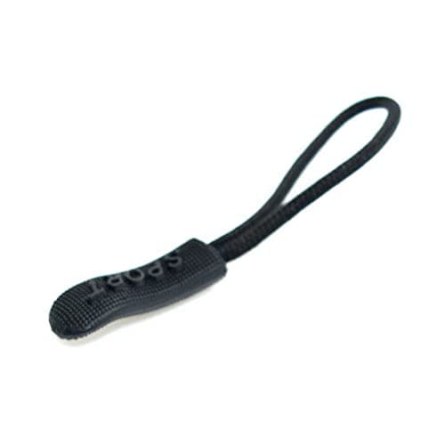 Zipper Pulls Zip Extension Zipper Tag for Clothes Backpacks Traveling Case Handbag Purse Zipper Replacement Tag Tents (Black A2044, 6 Pieces) — view 5