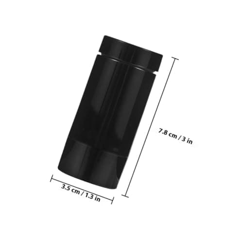 ADOCARN 4pcs Twist-up Deodorant Stick Empty Containers, Bottom-fill Refillable Abs Travel Size Tubes, Black for Deodorant, Sunscreen Balm and Body Care — view 2