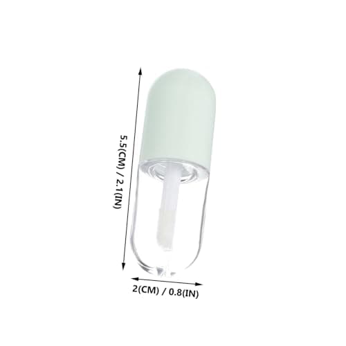 10 Pack 5ml Green PP Lip Gloss Tubes for Travel Refillable Kits — view 2