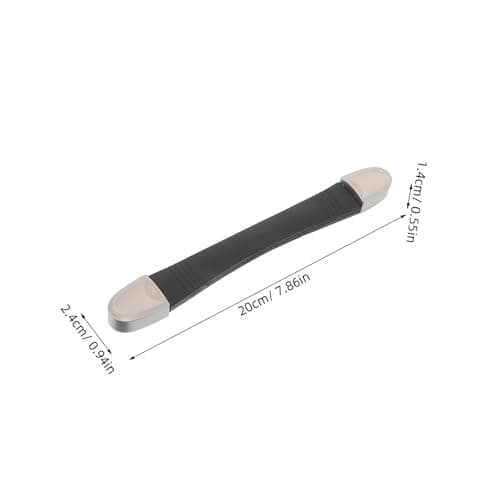 2pcs Luggage Suitcase Handle Replacement 7.9 Inch Plastic Alloy Black — view 2