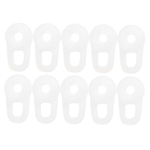 BESPORTBLE 20pcs Silicone Earphone Covers, Protective Earbud Caps for Wireless Earphones, Keep Earbuds Clean, Convenient to Use, White, 20 Pack