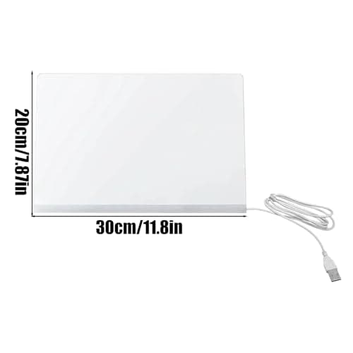 Luminous Drawing Board - LED Drawing Board with 7 Quick-Dry Markers for Children - Luminous Board for Home Nursery Travel Schools — view 5