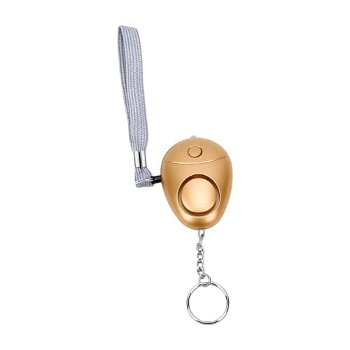 Tosuny Personal Security Alarm 130dB Emergency Self Defense (Gold)