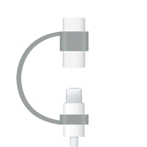 Wiffe Cable Adapter Holder Fit for USB C, Protective Sleeve, White — view 3