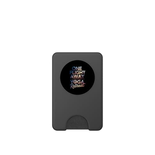One Flight Away From My Next Yoga Retreat PopSockets PopWallet for MagSafe — view 2