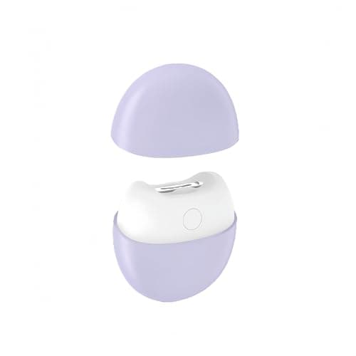 Automatic-Revolving Electric Nail Clipper with LED Light & Nail Catcher - Portable Trimmer for Adults, Kids, Seniors - Quiet Operation, Travel-Friendly Grooming Kit (Purple)