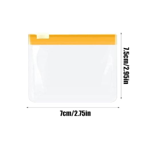 Storage Bags With Zipper - 7 Pieces Travel Clear Holder Pouch Resealable — view 5