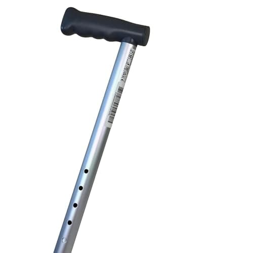 The Helping Hand Company Aluminium Walking Stick, Adjustable Height 84-109.2cm, PVC Handle, 20 Stone Capacity (Medium) — view 2