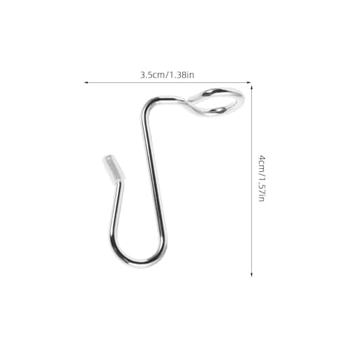 36pcs Mini Metal Hanger Extension Hook Silver for Closet Organization — view 2
