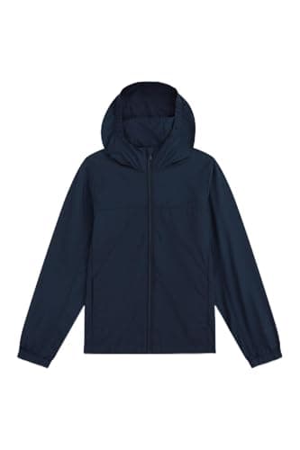 Animal Sunrise Kids Light Packable Travel Jacket Navy 7-8y