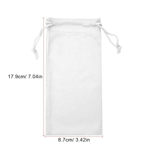 LICQIC Microfibre Sunglasses Soft Pouch, 1 Pcs White — view 2
