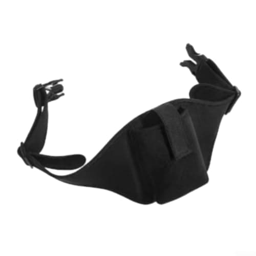 Adjustable Waist Bag for Wireless Microphones | Synthetic Fabric Sweat-Proof Pouch for Fitness Coaches Actors Sports Black — view 6