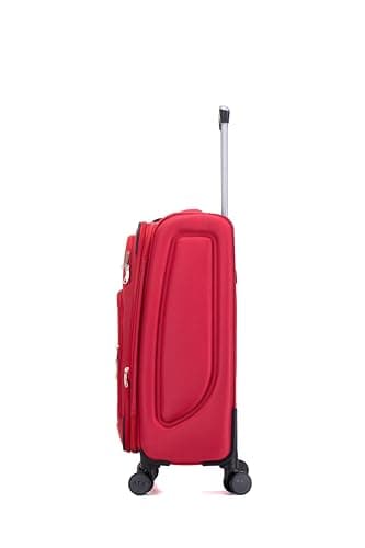 ATX Luggage 55x36x20cm Cabin Carry on Flight Bag Approved Hand Luggage Case Hold Suitcase Fits Ryanair Priority EasyJet FlexiPlus 56x45x25 Jet2 Wizzair & More (Red, 45 Liter) — view 2