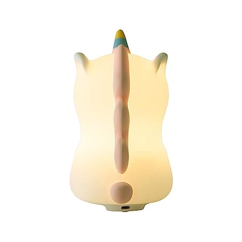 groov e Cuties - Rainbow Unicorn - Colour Changing LED Night Light with 30/60 Minute Timer - 7 Colours - Tap to Use - Rechargeable 12-Hour Battery or USB Powered - for Babies, Toddlers & Children — view 3