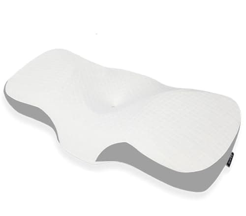 LoKori Cervical Memory Foam Groove Pillow for Sleeping,Head Neck Support Pillow Ergonomic Pillow for Neck and Shoulder Pain,for Side/Back/Stomach Sleepers,A