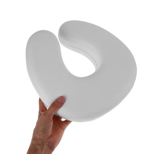 YARNOW Memory Foam Reusable Face Pillow 28x28x8cm Breathable U-shaped Cushion with Vent Holes for Neck and Head Massage — view 4