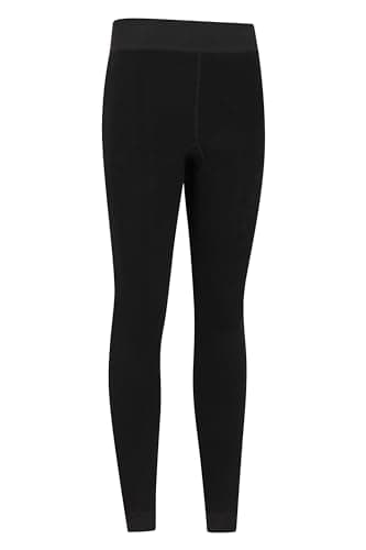 Mountain Warehouse Womens Fluffy Fleece Lined Thermal Leggings Multipack - Lightweight Ladies Pants, Warm & Cosy - Autumn Winter, Outdoors, Travelling & Hiking Black (2 Pack) M — view 3