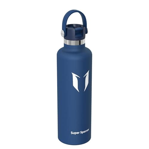 Sparrow Insulated Water Bottle 1L FlipFlow Metal Drinks Bottle with Straw — view 2