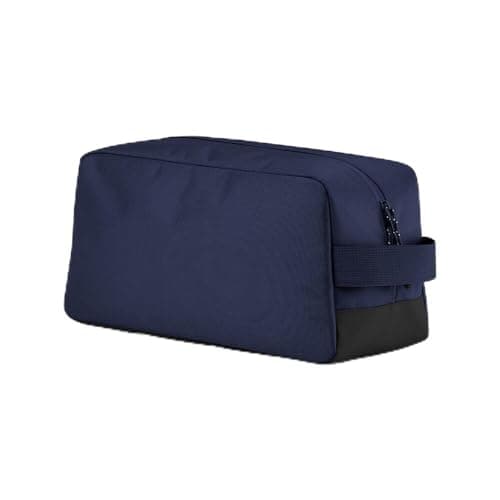 Quadra - Navy Wash Bag & Shoe Bag - Travel Essentials for Men & for Women - 100% Recycled Polyester Portable Charger Bag, Hand Luggage Bag