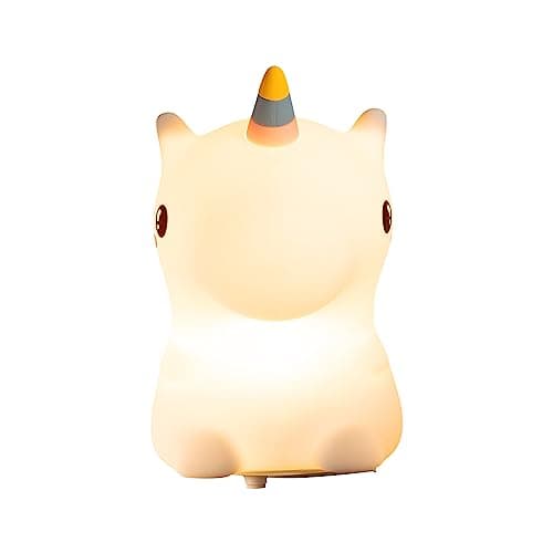 groov e Cuties - Rainbow Unicorn - Colour Changing LED Night Light with 30/60 Minute Timer - 7 Colours - Tap to Use - Rechargeable 12-Hour Battery or USB Powered - for Babies, Toddlers & Children — view 4
