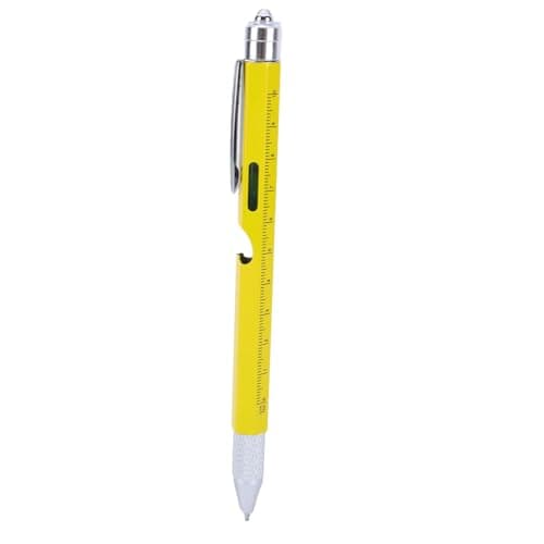 Diyeeni 9 in 1 Multitool Pen with LED Light, Screwdrivers (Yellow) — view 3