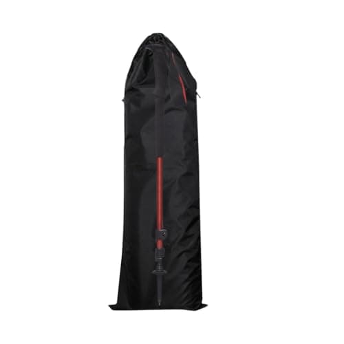 Extra Large Tent Pole Storage Bag Black Nylon Drawstring Bags