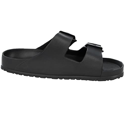 Yinka Shoes Ladies Double Buckle EVA Sandals (Black, uk_footwear_size_system, adult, women, numeric, medium, numeric_5) — view 5