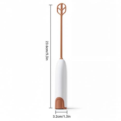 Faroby Formula Mixer, Handheld Milk Powder Electric Stirrer with 2 Detachable Wands, Food-Grade PP Portable Drink Mixer for Bottles & Cups, Battery Not Included, White, Stirrers Electric — view 4
