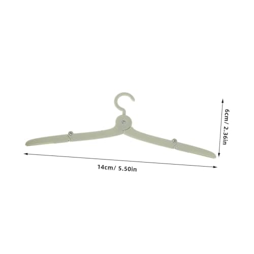 WOONEKY 4pcs Outdoor Folding Clothes Hanger Portable Travel Hangers Collapsible Travel Accessories for Camping Laundry — view 2