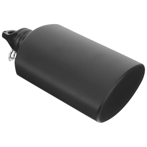PRETYZOOM Travel Military Canteen 500ml Aluminium Alloy Black Hiking Bottle