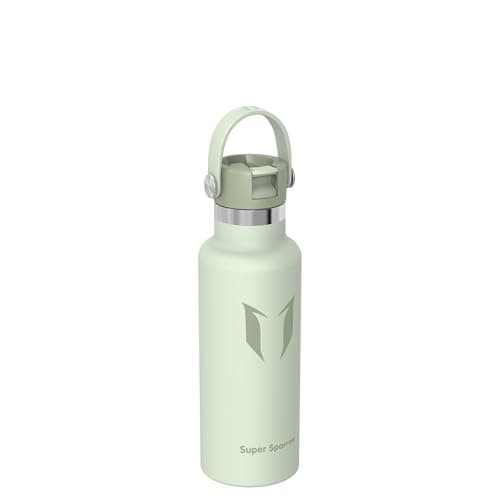 Super Sparrow Water Bottle Stainless Steel 18/8 - Metal Water Bottle - 500ml - Vacuum Insulated Water Bottles - Water Bottle with Straw Lid - Sports Bottle Flask for Gym, Travel, Sports — view 2