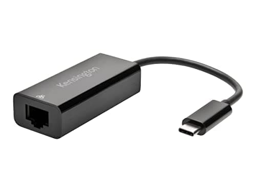 Kensington (CA1100E) USB-C Ethernet Adapter, Thunderbolt 3, RJ45, 10/100/1000 Gigabit, Windows, Macbook and Chromebook compatible - Plug and Play design, suitable for Home Office — view 2