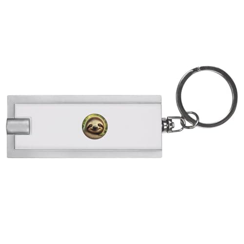Azeeda 'Smiling Sloth' LED Keyring Torch (KT00041071)