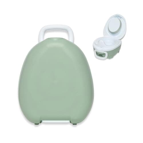 My Carry Potty - Travel Potty, Award-Winning Portable Toddler Toilet Seat for Kids to Take Everywhere (Green Pastel)