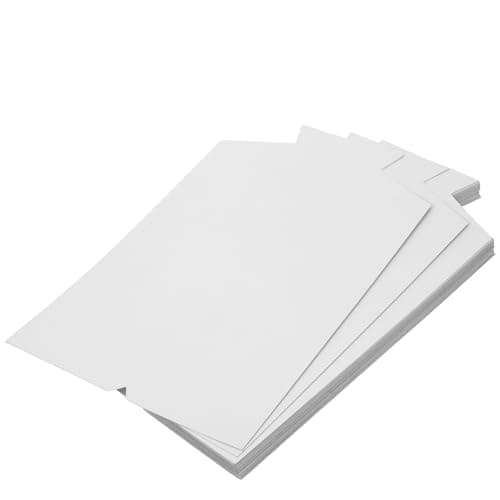 LALAFINA 50pcs White Cardboard Shirt Inserts for Garments Lightweight Material and Wrinkle-free Design 14x8.6 Clothes Folder T Shirt Display Forms for Packing
