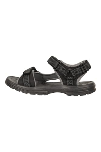 Mountain Warehouse Crete Mens Sandals - Durable Summer Shoes, Sturdy Grip, Cushioned Footbed, Neoprene Lined, Hook & Loop Straps Beach Shoes - for Spring Travel, Walking, Grey, 11 UK — view 5