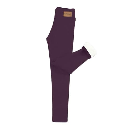 YCBMINGCAN Thermal Leggings Women's Winter Lined Warm Winter Leggings Fleece Trousers High Waist Leggings Opaque Winter Trousers Thermal Sports Trousers for Outdoor, Leisure, Sports, Rose Gold, L — view 4
