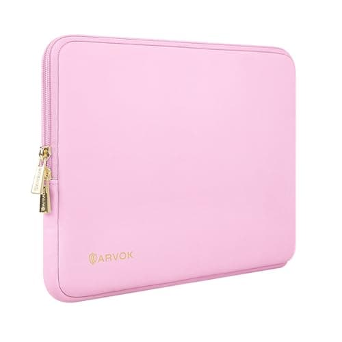 ARVOK 13 13.3 inch Laptop Sleeve Case,Waterproof Laptop Notebook Cover for MacBook Air MacBook Pro 13 14 inch, Computer Carrying Bag for HP ThinkPad Dell Lenovo Asus Acer MSI, Pink