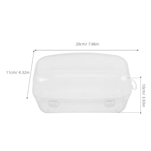 Veemoon Diving Mask Case Hard Protective Storage Box for Scuba Snorkeling Gear, Portable White Diving Gear Container for Swim and Travel — view 2