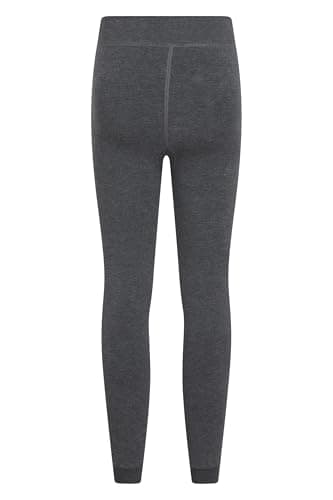 Mountain Warehouse Womens Fluffy Fleece Lined Thermal Leggings Multipack - Lightweight Ladies Pants, Warm & Cosy - Autumn Winter, Outdoors, Travelling & Hiking Charcoal (2 Pack) S — view 4