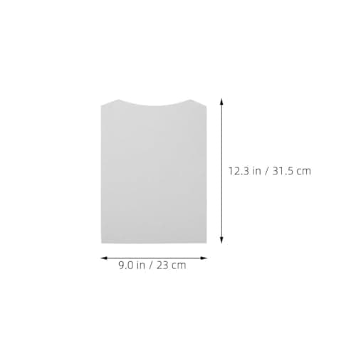 VALICLUD Cardboard Shirt Inserts 50Pcs White Foldable Boards for T-Shirts and Wool Sweaters Packaging in Retail and Online Seasonal Use — view 5