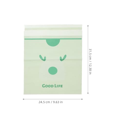 TINEASUR Disposable Storage Pe 10pcs Car Bags Garbage Material Green with Convenient No Trace Adhesive and Car Interior Use for Travel and Motion Sickness — view 2