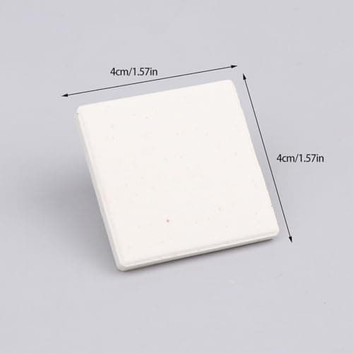 Hoppipola Pack of 10 Coral Frag Base Tray for SPS Saltwater Aquarium, Ceramic Holder for Coral Setting, White Rearing Station for Reef Aquariums — view 2