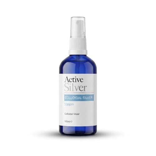 Active Silver - Travel Size Colloidal Silver Spray with Atomiser Spray Bottle - 10ppm Colloidal Silver Liquid - Premium Quality, UK Made - 100ml Bottle